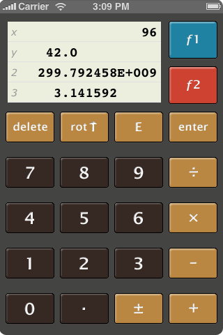 Calculator Entry Screen