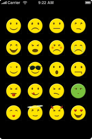 Smiley Buttons Screen